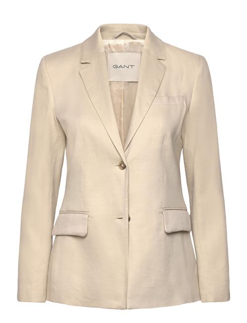 Slim Stretch Linen Blazer GANT Cream