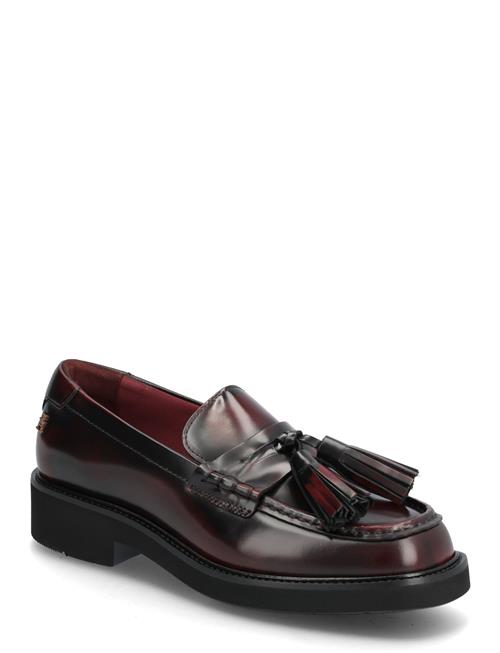 Tassel Squarish Toe Lthr Loafer Tommy Hilfiger Burgundy