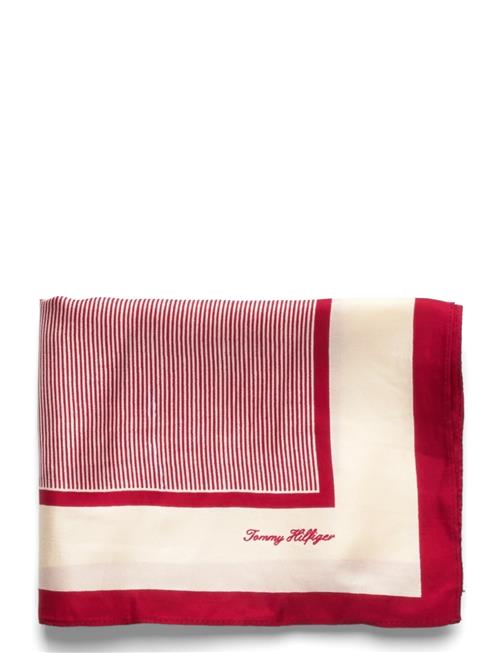 Th Elevated Flag Silk Square Tommy Hilfiger Red