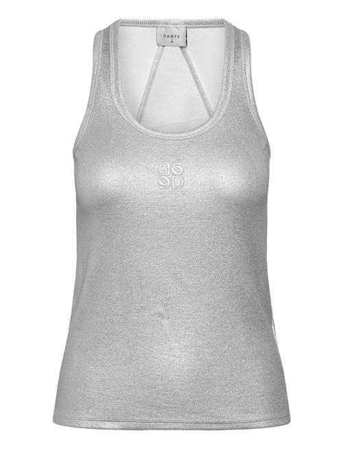 Dante6-Zora Metallic Logo Tanktop Dante6 Silver