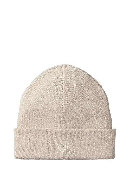 Ck Fine Rib Beanie Calvin Klein Cream