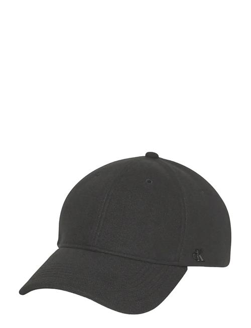 Felt W Metal Plaque Cap Calvin Klein Black