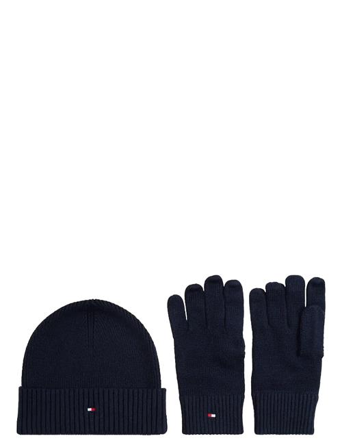 Th Flag Beanie & Glove Gp Tommy Hilfiger Navy