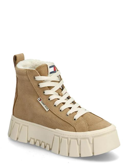 Tjw Vulc Flatform Suede Wl Tommy Hilfiger Beige