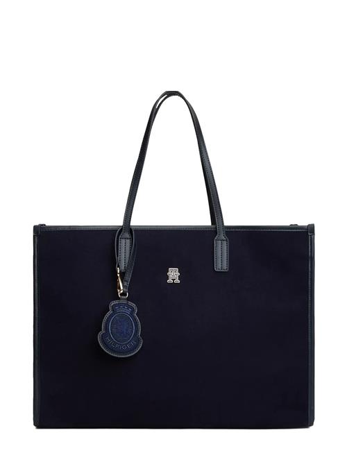 Th City Large Tote Melton Tommy Hilfiger Navy