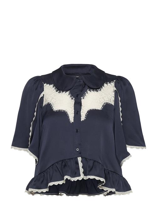 Delicate Lace Shirt Stella Nova Navy