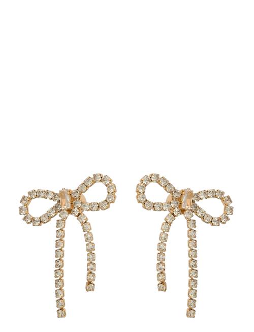 Elisha Rhinest Earrings Twist & Tango Gold