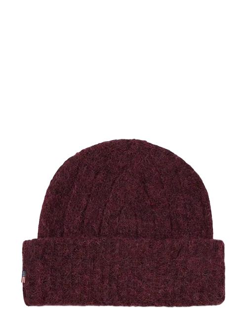 Alpaca Blend Knitted Beanie Lexington Clothing Burgundy