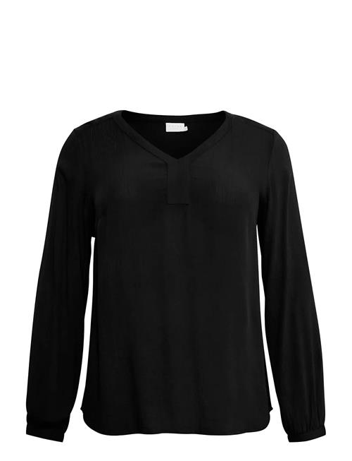 Kcami Ls Blouse Kaffe Curve Black