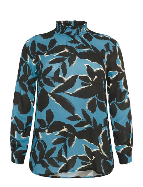 Kcami Ls Blouse Printed Kaffe Curve Blue