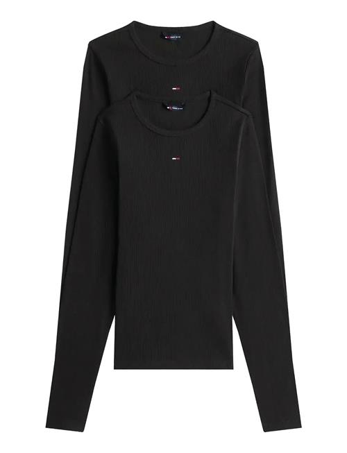 Tjw 2Pack Slim Essential Rib Ls Tommy Jeans Black