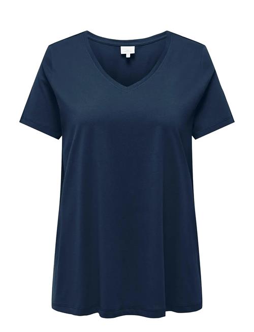 Carbonnie Life S/S V A-Shape Tee Noos ONLY Carmakoma Navy