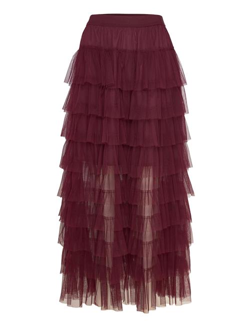 Miranda Skirt A-View Burgundy