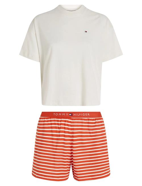 Ss Prt Pj Short Set Tommy Hilfiger Cream