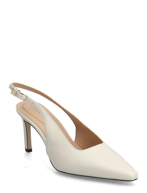 Squared Toe High Heel Slingback Tommy Hilfiger Cream