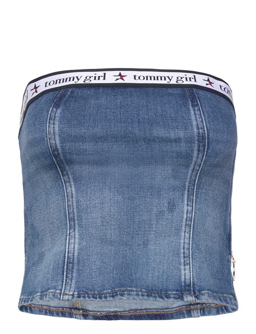 Tommy Girl Denim Tube Top Tommy Jeans Blue