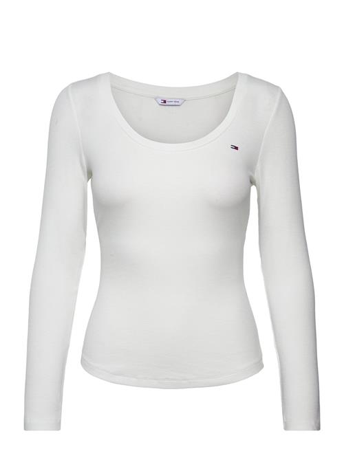Tjw Reg Soft Rib Essential Ls Tommy Jeans White