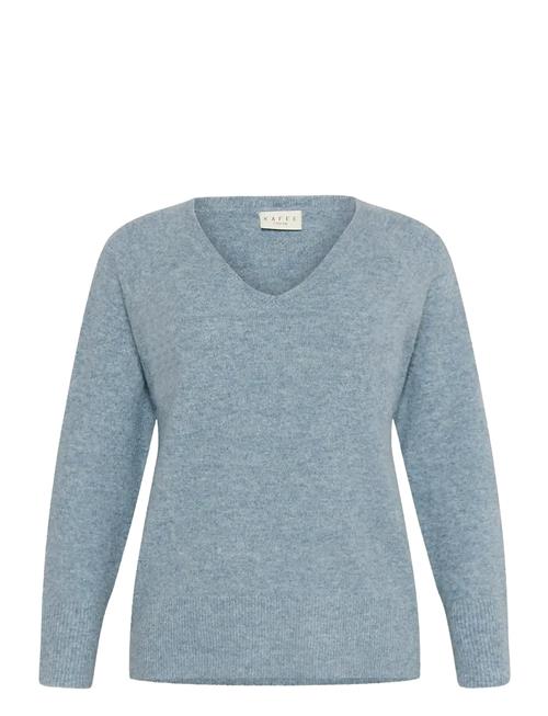 Kcniela V-Neck Pullover Kaffe Curve Blue