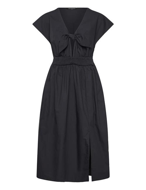 Barletta Poplin Tie Midi Dress French Connection Navy