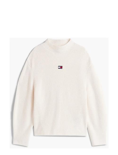 Tjw Mockneck Badge Sweater Tommy Jeans White