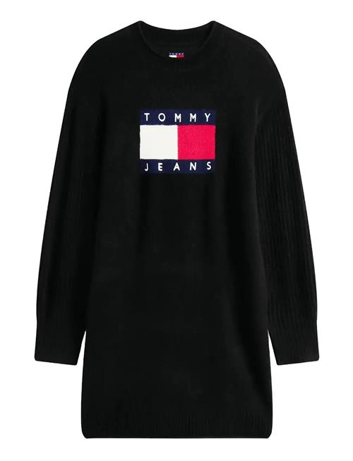 Tjw Flag Sweater Dress Ext Tommy Jeans Black