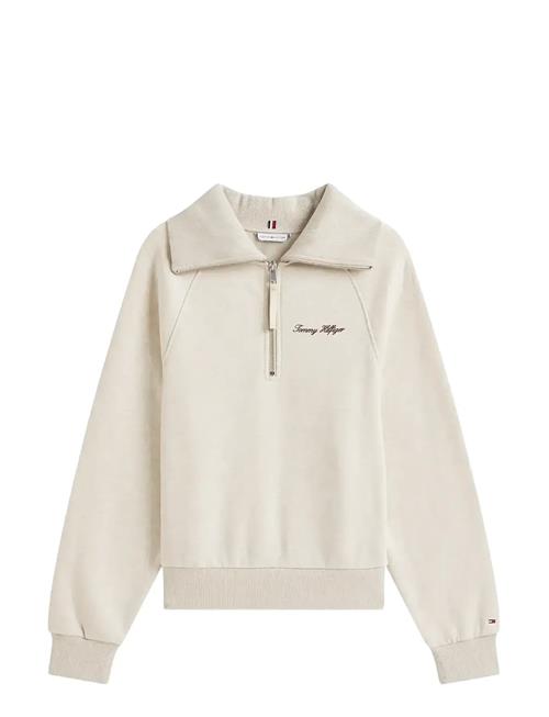 Classic Script Fleece Half-Zip Tommy Hilfiger Cream