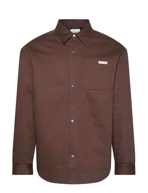 90S Padded Java Overshirt Calvin Klein Jeans Burgundy