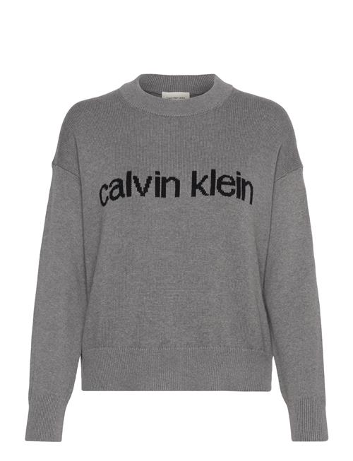 Cotton Graphic Pullover Calvin Klein Jeans Grey