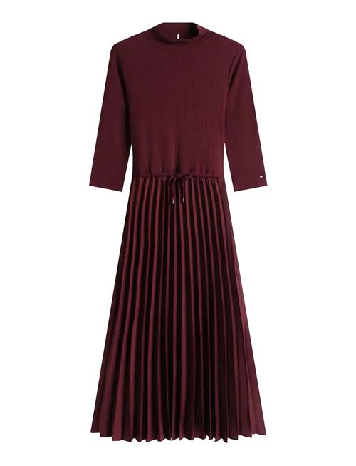 Slim 5X2 Rib Mix Midi Drs Tommy Hilfiger Burgundy