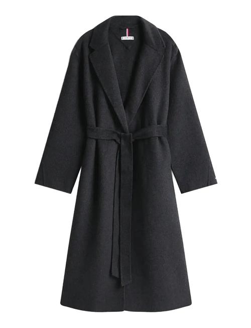 Df Wool Reg Belted Maxi Coat Tommy Hilfiger Grey