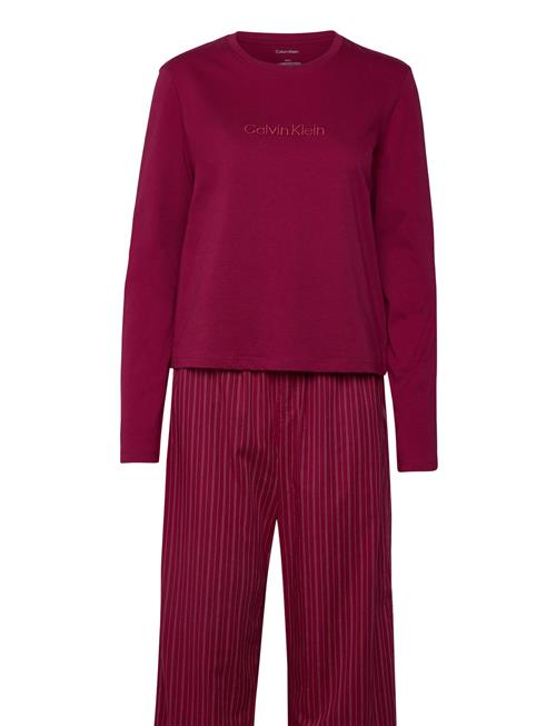 Ls Pant Set Holiday Calvin Klein Burgundy