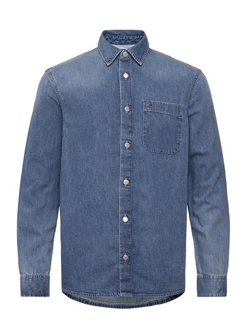Ls Regular Denim Shirt Tommy Jeans Blue