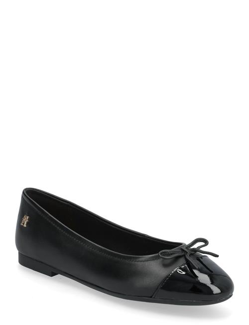 Patent Toe-Cap Lthr Ballerina Tommy Hilfiger Black
