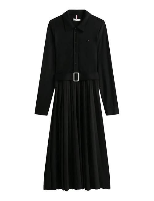 Interlock Mix Media Polo Drs Ls Tommy Hilfiger Black