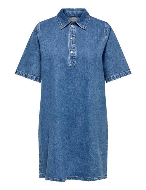 Cargry S/S Knee Dress Dnm Azg ONLY Carmakoma Blue