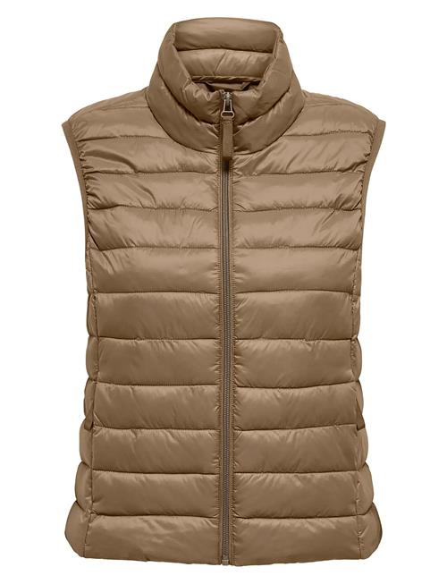Cartahia Lw Quilted Waistcoat Otw Noos ONLY Carmakoma Brown