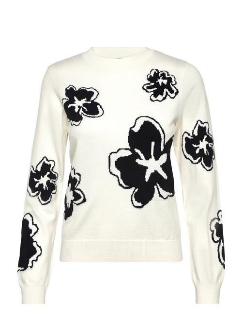 Paislee Floral Jacquard Jumper French Connection White