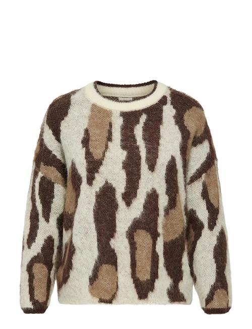 Caredelie Life Ls Jq O-Neck Knt ONLY Carmakoma Beige