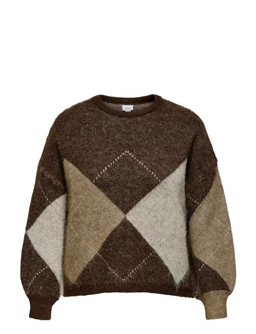 Carnoeme Jq Ls Life O-Neck Knt ONLY Carmakoma Brown