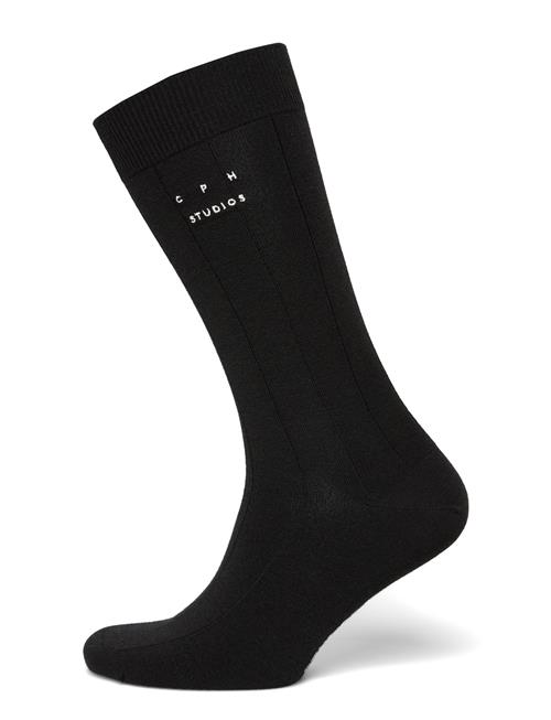 Cph Wool Socks 4 Wool Mix Black Copenhagen Studios Black