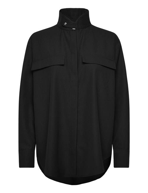 Cph Overshirt 1 Wool Olive Copenhagen Studios Black