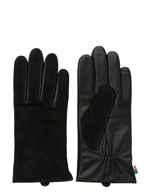 Women's Leather And Suede Gloves Lexington Clothing Black