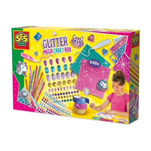 SES Creative Glitter Til Hobbykasser  Yellow-5-10 Y  Gul  5-10 år  unisex