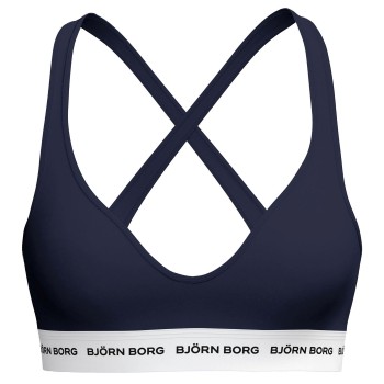 Björn Borg Bh Logo Bralette Marineblå bomuld Large Dame
