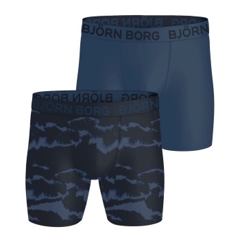 Björn Borg 2P Sports Lightweight Boxers Marine/Blå polyester Large Herre
