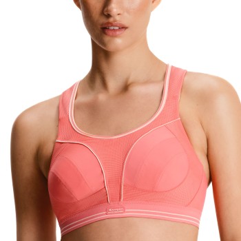Shock Absorber BH Ultimate Run Bra Rosa/Hvid polyamid G 80 Dame