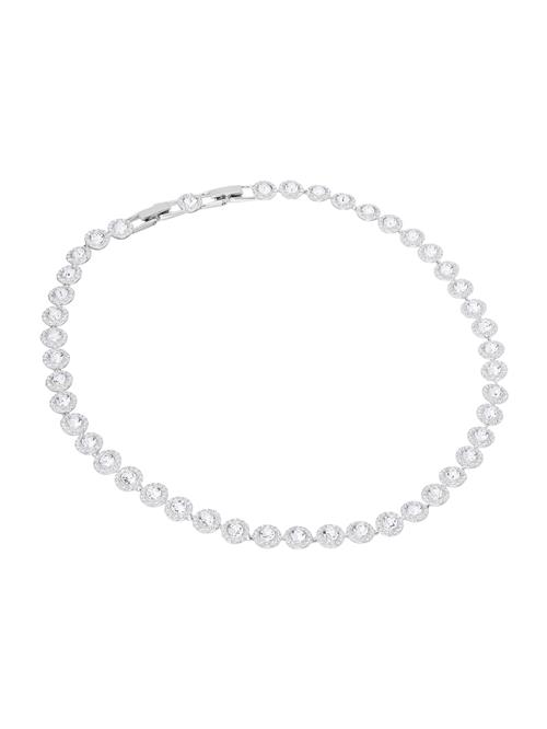 Swarovski Kæde 'Una'  sølv / transparent