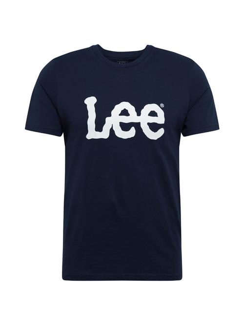 Lee Bluser & t-shirts 'WOBBLY LOGO TEE'  navy / hvid