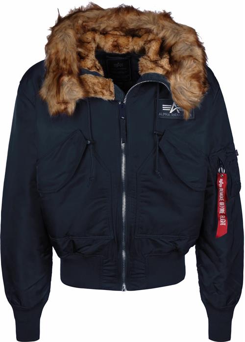 ALPHA INDUSTRIES Vinterjakke '45P'  navy / hvid