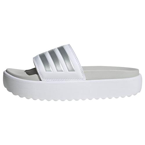 ADIDAS PERFORMANCE Pantoletter 'Adilette'  sølv / hvid